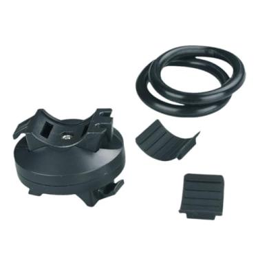 Imagem de Jyxalune Suporte de lanterna de bicicleta de montanha clipe de luz universal 360 graus braçadeira de tubo rack de luz de ciclismo prateleira adequada para andar à noite