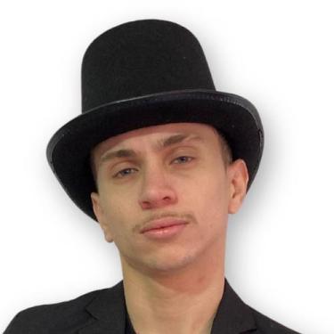 Imagem de Cartola de Mágico Preta com Fita - Extra Festas