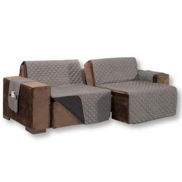 Imagem de Capa Para Sofá Retrátil 2,20M 2 Partes Dupla Face Com Viés - Mr Enxova