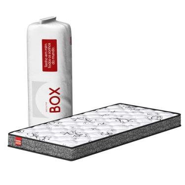 Imagem de Colchão Solteiro De Espuma Bordado A Vácuo D28 188x88x14cm Compacto Confortável Premium