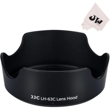 Imagem de Protetor de para-sol reversível para Canon EF-S 18-55mm F3.5-5.6 F4-5.6 is STM & RF-S 14-30mm F4-6.3 IS on R50V & RF 24-50mm F4.5-6.3 is STM Lens on Camera Lens Protector Cover Replac Canon EW-63C