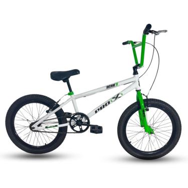 Imagem de Bicicleta Pro-x Bmx Cross Serie 1 Aro 20 Branco / Verde Neon