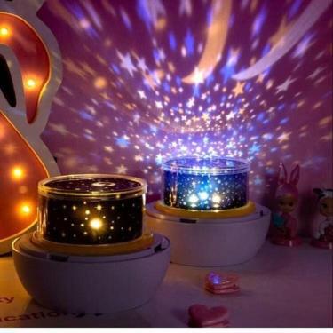 Imagem de Luminária Abajur Projetor Diamante Estrelar Galáxia Noturna