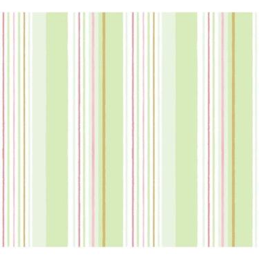 Imagem de Papel De Parede Treboli Listrado Verde 5643 - Rolo 10m X 0,53m