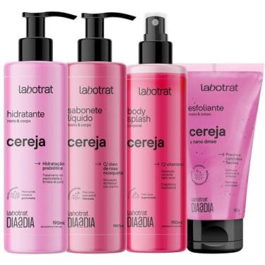 Imagem de Kit Banho Premium Labotrat Cereja Completo 4 Produtos C/ Body Splash C