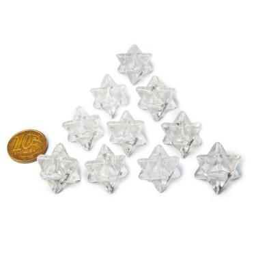Imagem de 10 Merkabah Cristal Boa Transparência Sem Furo Atacado - CristaisdeCur
