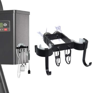 Imagem de JIUSAIRUI Organizador magnético de cabo de alimentação para defumador de pellets com conexões, compatível com a maioria dos defumadores de pelotas, adequado para acessórios Pit Boss, acessórios