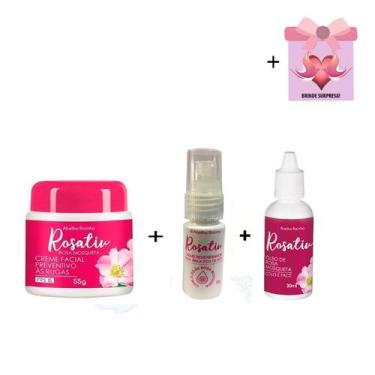 Imagem de Rosativ Creme Rosa Mosqueta Abelha Rainha + Olhos + Óleo + b