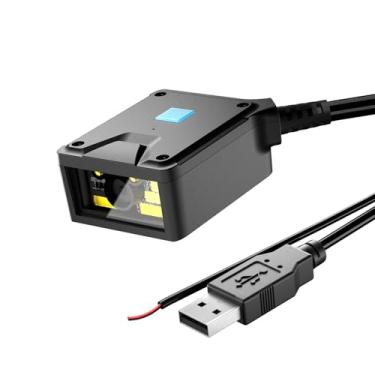 Imagem de NetumScan Mecanismo de digitalização de código de barras fixo embutido 2D, leitor de código de barras QR 2D de grau industrial, digitalização automática por indução, porta USB adequada para terminais