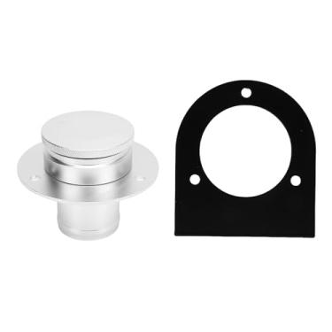 Imagem de aqxreight Tanque de Combustível Tampa de Gás Pescoço 17-2530 Cap de Combustível de Liga de Alumínio e Suporte para Trilhos de Areia Hot Hogs Rat Hastes Trikes Buggies (SILVER)