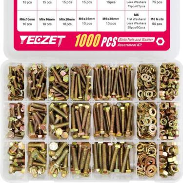 Imagem de Kit de sortimento de parafusos e porcas YEEZET Grade 8.8 1000 unidades