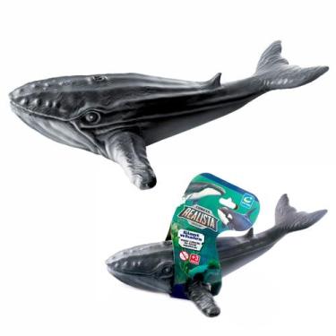Imagem de Brinquedo Baleia Jubarte Boneco Realista Em Vinil Macio Para Crianças 