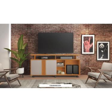 Imagem de Rack Humor Para Tv Até 56" JCM Movelaria - Cinamomo/Off