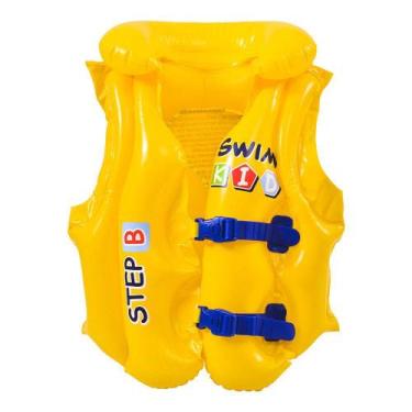 Imagem de Colete Proteção Inflável Infantil Com Regulagem Para Praia e Priscina 