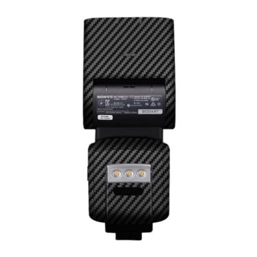 Imagem de HVL-F60RM Película de vinil antirriscos Capa protetora para câmera Flash Adesivo Wrap Film Body Protector Decalque Skin para Sony HVL-F60RM (Fibra de Carbono Preto)