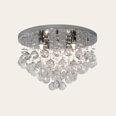 Imagem de Plafon Cascata Redondo 6 Lâmpadas Trasnparente - SL-93127L/C6