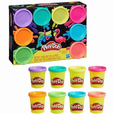Imagem de Massinha Play Doh 8 Potes Pack Neon 3+ E5044 Hasbro