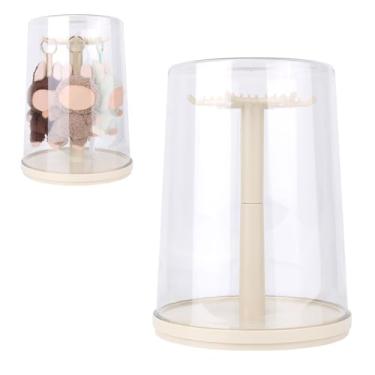 Imagem de Estojo de Exposição Giratório 360°, Estojo Exposição Bonecas Transparente Plástico 29x22 cm para Artigos de Coleção Caixa Armazenamento para Porta-Chaves e Bonecas 17 cm