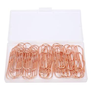 Imagem de 20Pcs Metal Pen Clips Rose Gold Sturdy Galvanizado Luz Strong Clamping Book Pen Holder para Office School Meeting