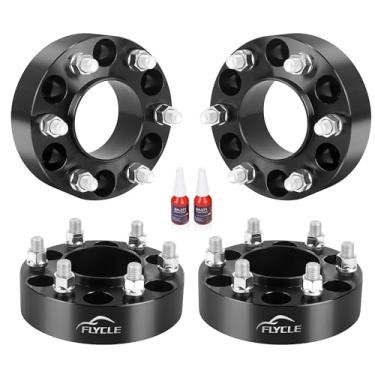 Imagem de Espaçadores de roda centralizados de 3,8 cm 6x135 para F150 2004-2014, espaçador de roda forjado de 6 x 135 mm para Expedição Navigator 2003-2014 com pinos de 14 x 2 e furo de 87 mm