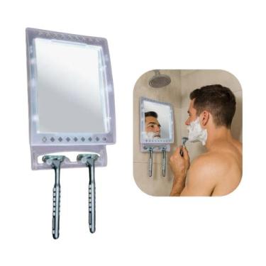 Imagem de Espelho Antiembaçante Magic Mirror Banho com Ventosa Moldura Suporte B
