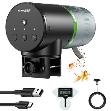 Imagem de Alimentador automático de peixes FREESEA para aquário com temporizador