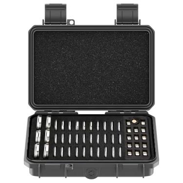 Imagem de KIWIFOTOS Organizador de bateria de célula de moeda com 65 compartimentos para CR2032 CR2016 CR2025 CR2320 CR2325 CR2330 CR2335 CR2354 CR2412 CR2430 CR2450 & LR44 Suporte de bateria de botão, bateria