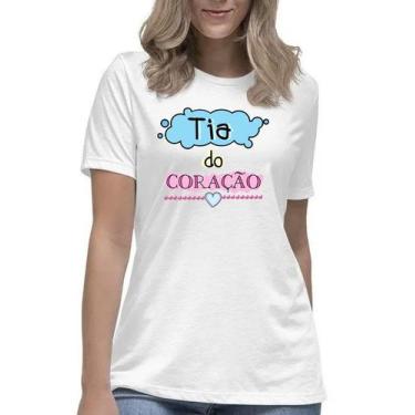 Imagem de Camiseta feminina tia do coração camisa blusa titia presente - Mago da