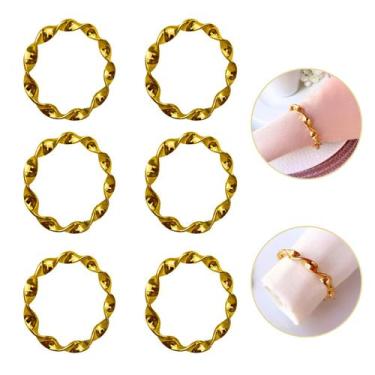 Imagem de Kit 06 Porta Guardanapo Argola Mesa Posta Trançado - LADO DE CASA, Dou