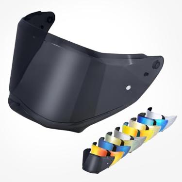 Imagem de VCOROS Protetor facial para capacete Sedici Duale Mips viseira Mips Parlare para SEDICI Duale capacetes de carbono forjado substituição (preto)