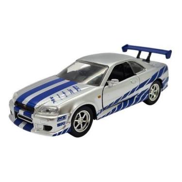 Imagem de Miniatura Nissan Gtr R-34 2002 Velozes E Furiosos 1:32 Jada, Cinza