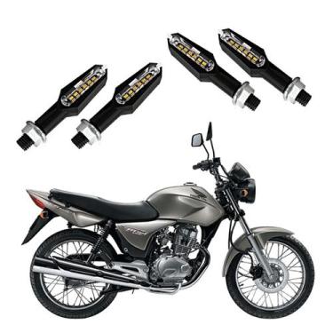 Imagem de KIT 4 Setas Esportiva Pisca de Led Modelo P29 Para Moto Honda CG 150 T