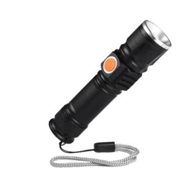 Imagem de Mini Lanterna Tática Led AN-515 Potente Recarregável Via USB C Zoom - 