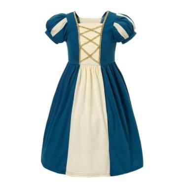 Imagem de Dressy Daisy Roupas de fantasia de princesa para meninas, para festa de aniversário, dia a dia, roupa de brincar, tamanho 12 a 18 meses, azul-petróleo escuro