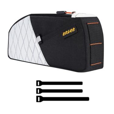 Imagem de Aymzbd Bolsa de Armazenamento para Quadro de Bicicleta, Bolsa de Tubo, Alça, Mochila de Ciclismo para Bicicleta Dobrável, Telefone, Mini Bomba de Ar, Lantern, Branco