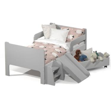 Imagem de Mini Cama Infantil Montessoriana Sonho Kid's Cinza