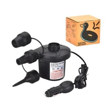 Imagem de Bomba De Ar Elétrica 50W Com 3 Bicos, Inflador E Desinflador Rápido 50