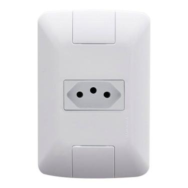 Imagem de Tomada Aria Tramontina 2P+T 10A com Placa Branco