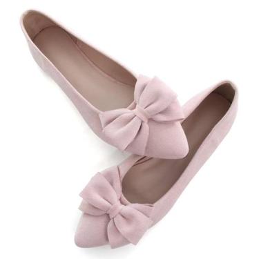 Imagem de Vestido de camurça Ballet Flats SAILING LU Ballerian rosa claro para m