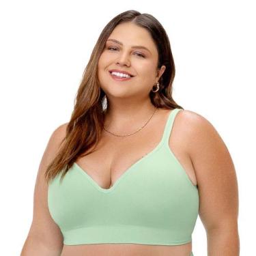 Imagem de Sutiã Comfort Plus Duplo Alças Largas Reguláveis com Bojo Sem Costura 