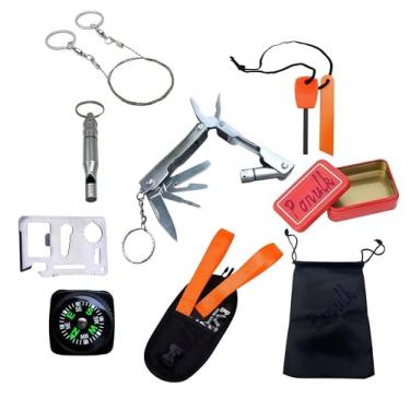 Imagem de Kit ao ar livre – Ferramentas de sobrevivência DIY, para terremotos, caminhadas, aventuras ao ar livre, presentes para homens, pais do Dia dos Pais, ferramentas ao ar livre para acampamento