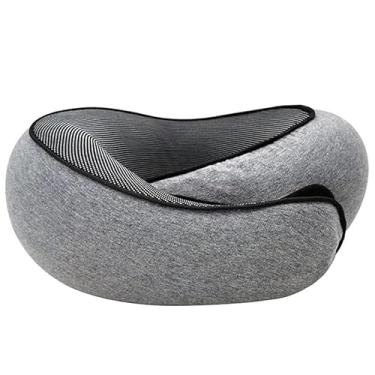 Imagem de Almofada De Viagem De Avião Apoio De Cabeça/Pescoço (Cinza)