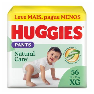 Imagem de Fralda Roupinha Huggies Natural Care XG 56 Unidades