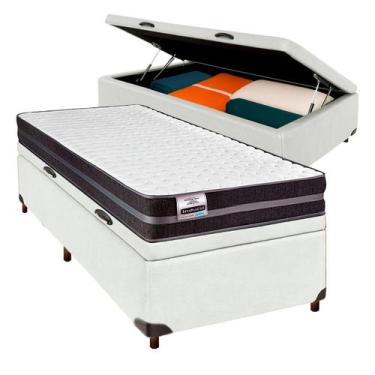 Imagem de Cama Box Bau + Colchão Solteiro Molas Ultralastic Inducol