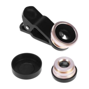 Imagem de ibasenice Câmera de telefone 3 em 1 0. Lente macro grande angular 67x 180 graus com clipe olho de peixe profissional para smartphones