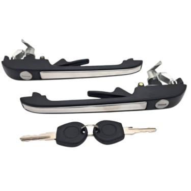 Imagem de Par de Maçanetas Externa Gol Quadrado 1987 a 1994 Voyage Parati Saveiro 1987 a 1994 Friso Cromado Ciliparts