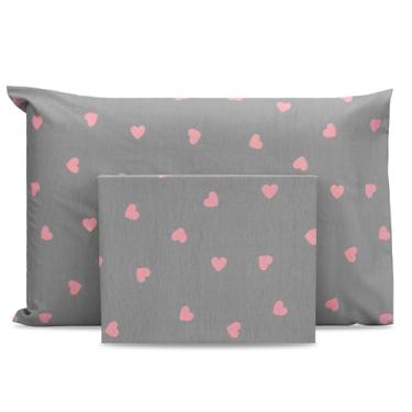 Imagem de Lençol Solteiro 2 pçs c/Ponto Palito Percal Estampado 180 fios (Lovence)