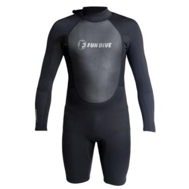 Imagem de Roupa Neoprene Manga Longa 1.5mm Surf Kitesurf Snorkel Pesca