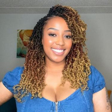 Imagem de Crochet Hair Aksice Yanky Twist 14 polegadas, 8 pacotes para mulheres