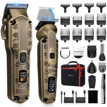 Imagem de Máquina de cortar cabelo Scttomon Professional Kit de corte de cabelo 